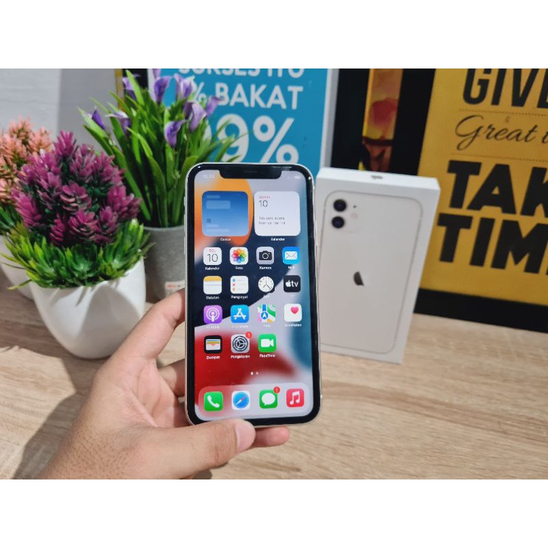 APPLE IPHONE 11 128GB WITHBOX RESMI INDO IBOX NO MINUS