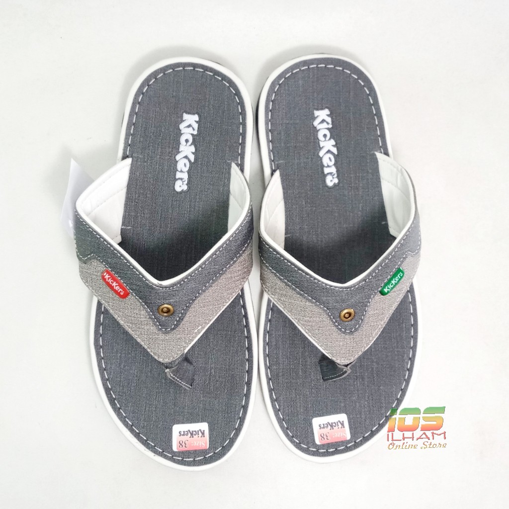 Sandal Pria Dewasa Kickers Jepit Jeans Size 38-43