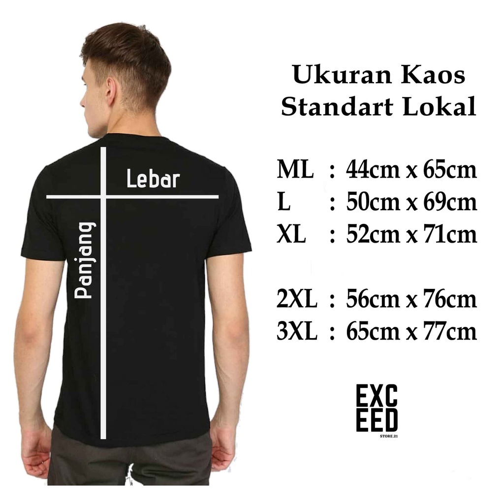 Kaos Polos Polosan Distro Pria Wanita Bahan REAL COTTON COMBED . Baju Polos . Kaos Oblong . Kaos Bandung - PART 2