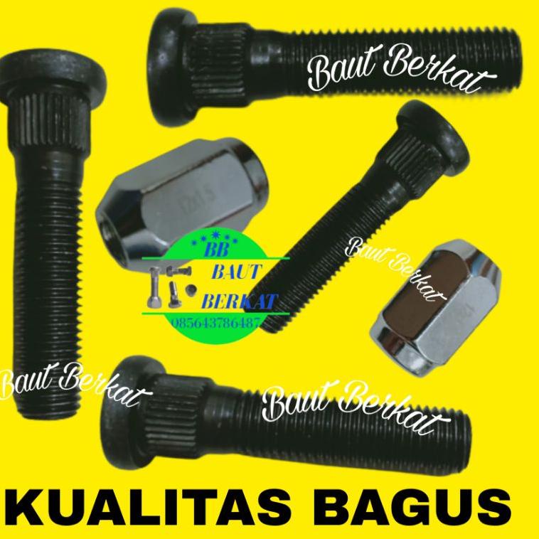 ECER baut roda mur racing  panjang baut mur roda racing  panjang 6cm 1H4