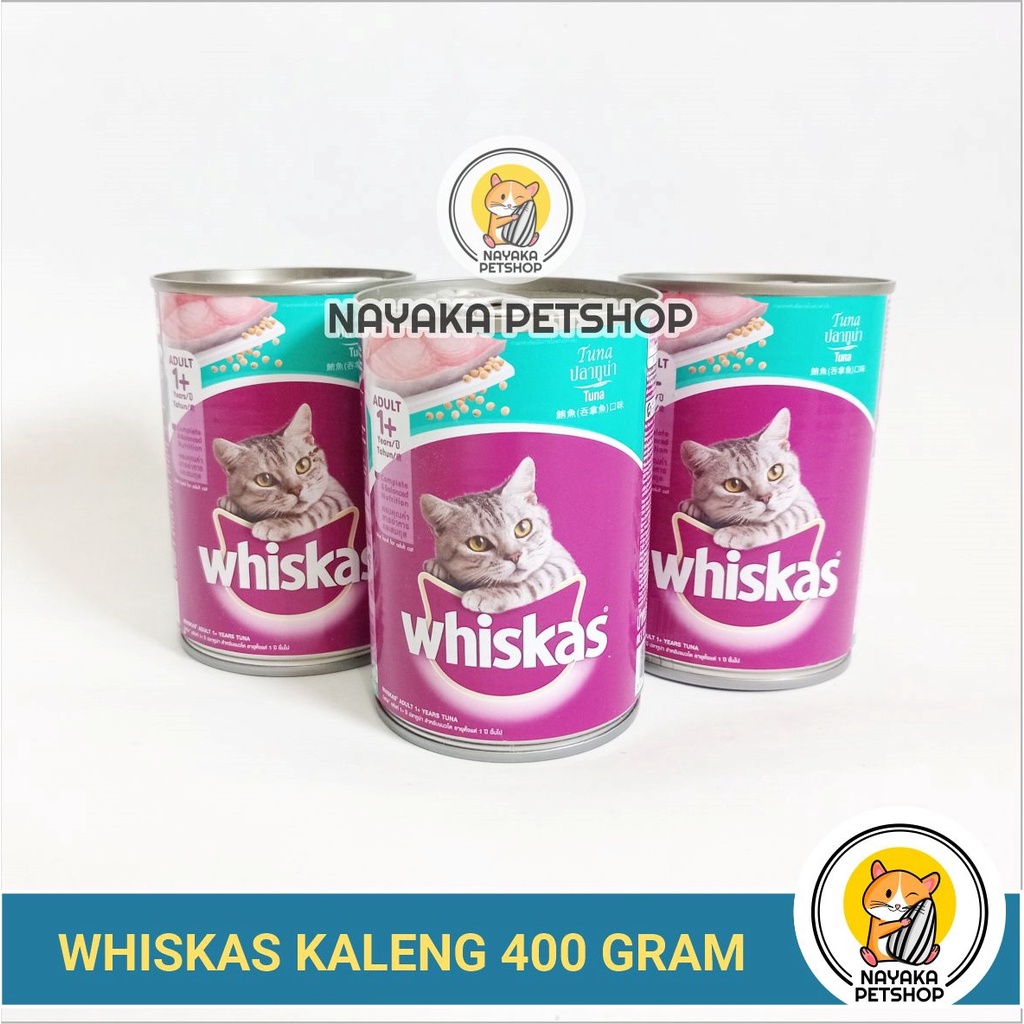 Whiskas Kaleng 400 gr Adult Pakan Basah Kitten Cat Wet Food Makanan Kucing