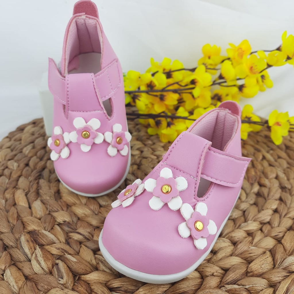 mandirishoesstore-SEPATU ANAK PEREMPUAN BUNGA KECIL 1 2 3 TAHUN FAY20