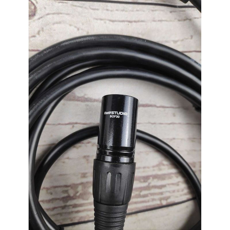 TaffSTUDIO Kabel XLR M/F OFC Microphone Karaoke Shielded - BOF30 - Black