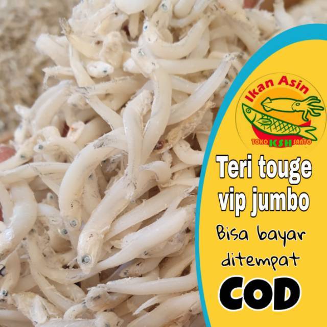 

Ikan asin Teri touge vip jumbo-1kg