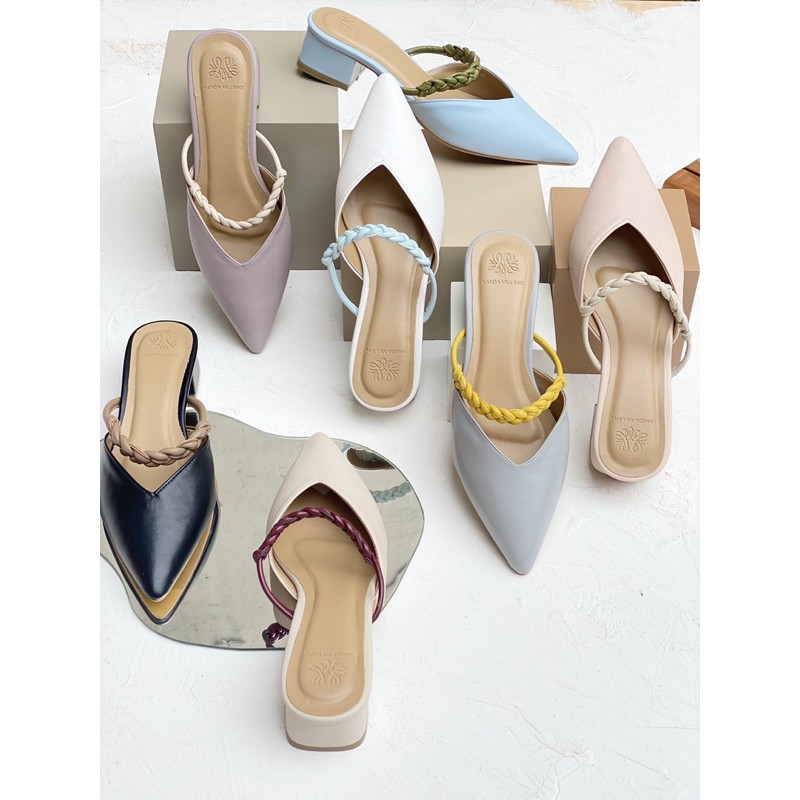 SEPATU SENDAL HAK TAHU WANITA TERBARU NANDA MILLANO NM - 008