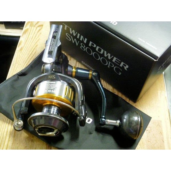 Reel Pancing Shimano Twin Power 15 SW 8000 PG 10 1 bb Katrol Pancing Gulungan Pancing
