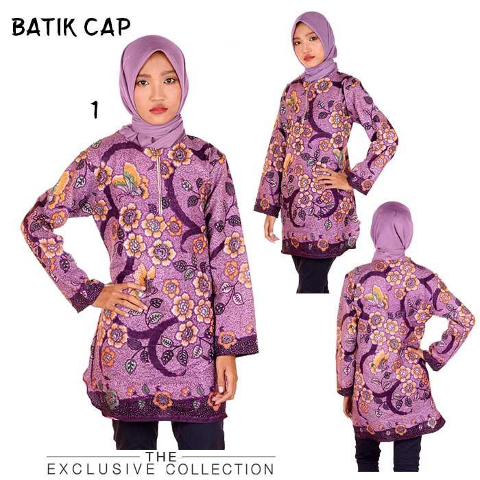 Blouse Batik I Baju Batik Kerja  Wanita I Baju Kerja Blouse Batik Wanita Estu