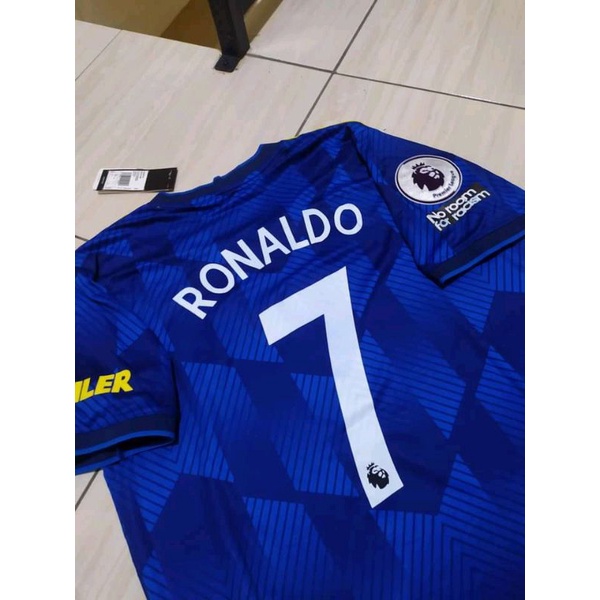 Jersey MU away (Nameset Ronaldo + Full Patch)