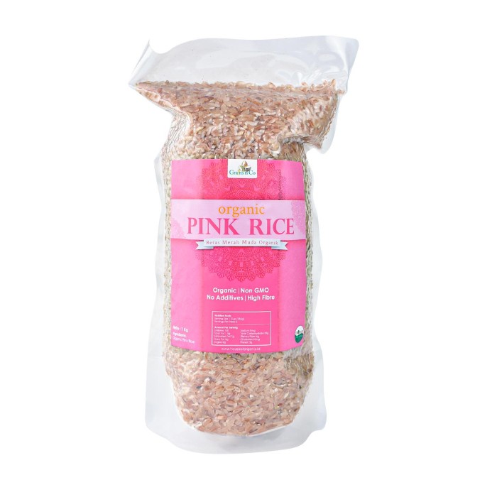 

gr20111r Grains N Co Organic Pink Rice ( Beras Merah Muda Organik ) 1 Kg Sv012Ss