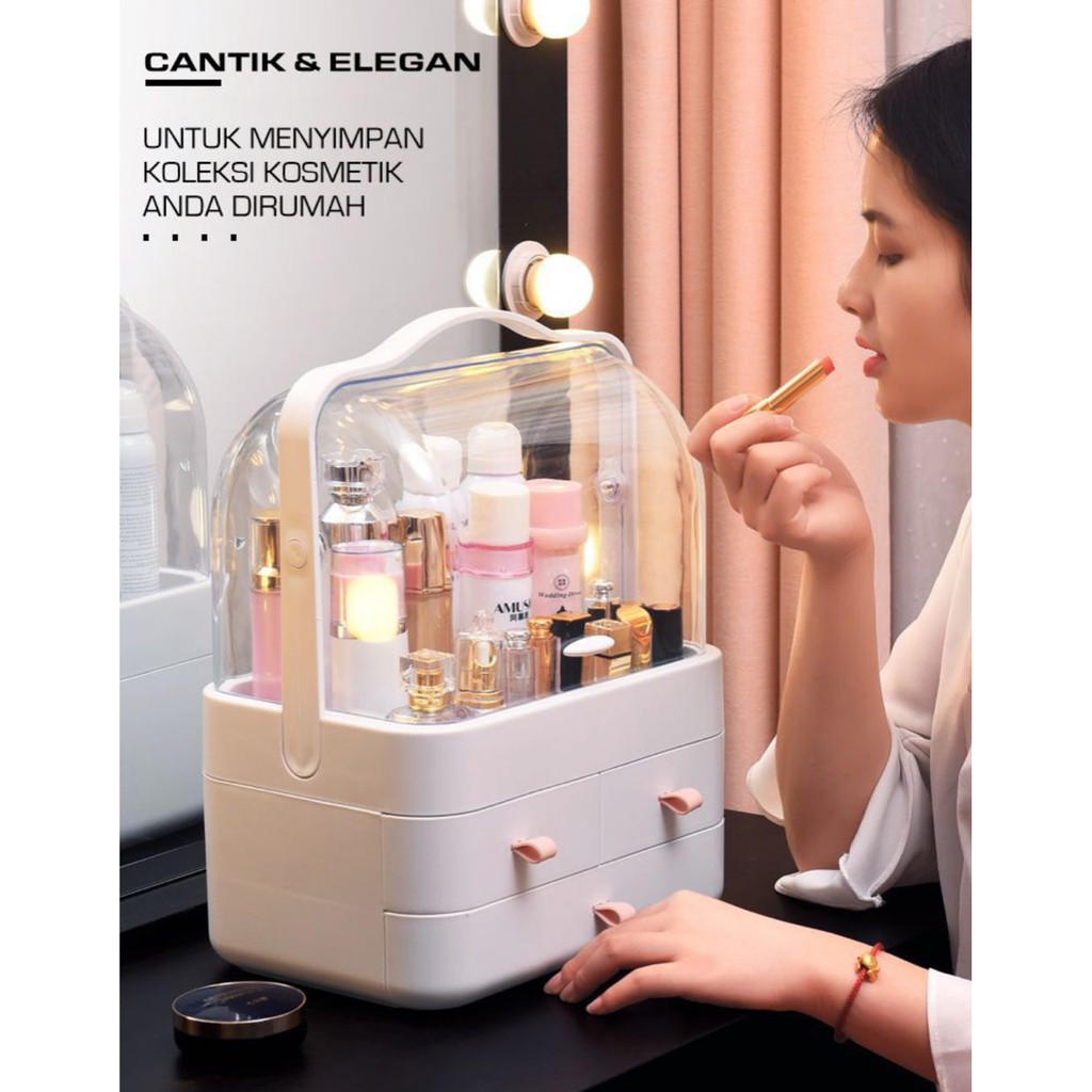 RK08 - Kotak Makeup Storage Organizer / Tempat Penyimpanan Kosmetik