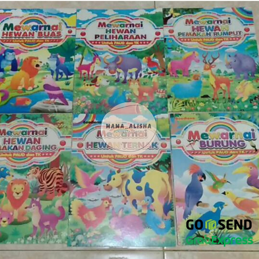 Buku Anak - Buku Mewarnai Ukuran Besar untuk PAUD dan TK
