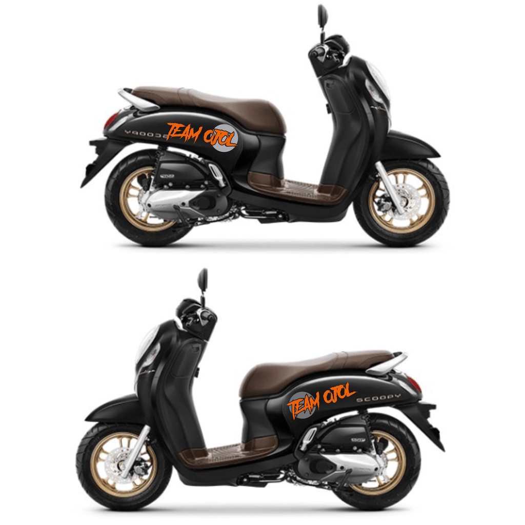 stiker cutting motor scoopy team ojol terbaru