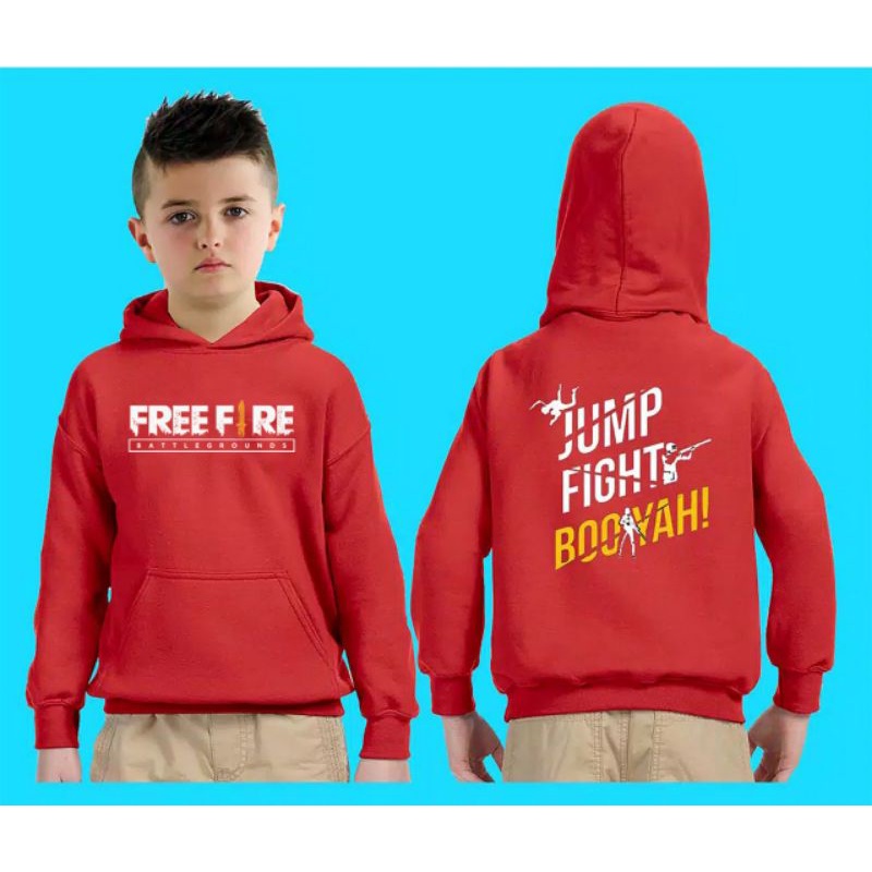 COD/DS/SWEATER KID FREE FIRE BOYAH XS (7-11 THN)