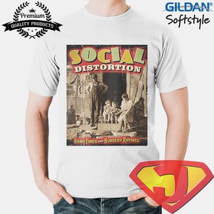 Kaos Band Punk Pria /  Original Gildan - Social Distortion