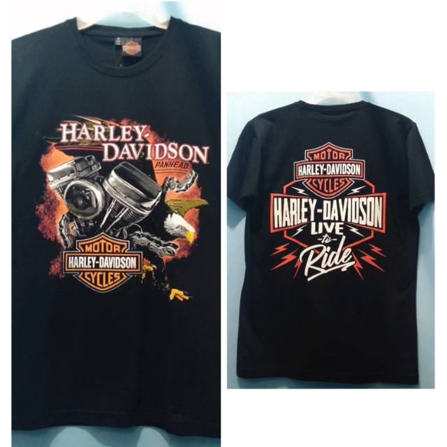 Kaos Harley-Davidson lengan pendek