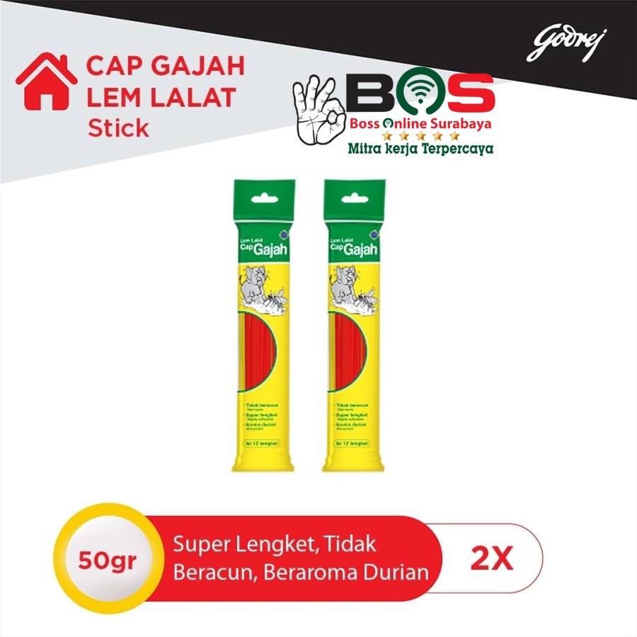 Lem Lalat Stick Cap Gajah 12 Pcs Lem Sedotan Lem Stick Original Cap Gajah