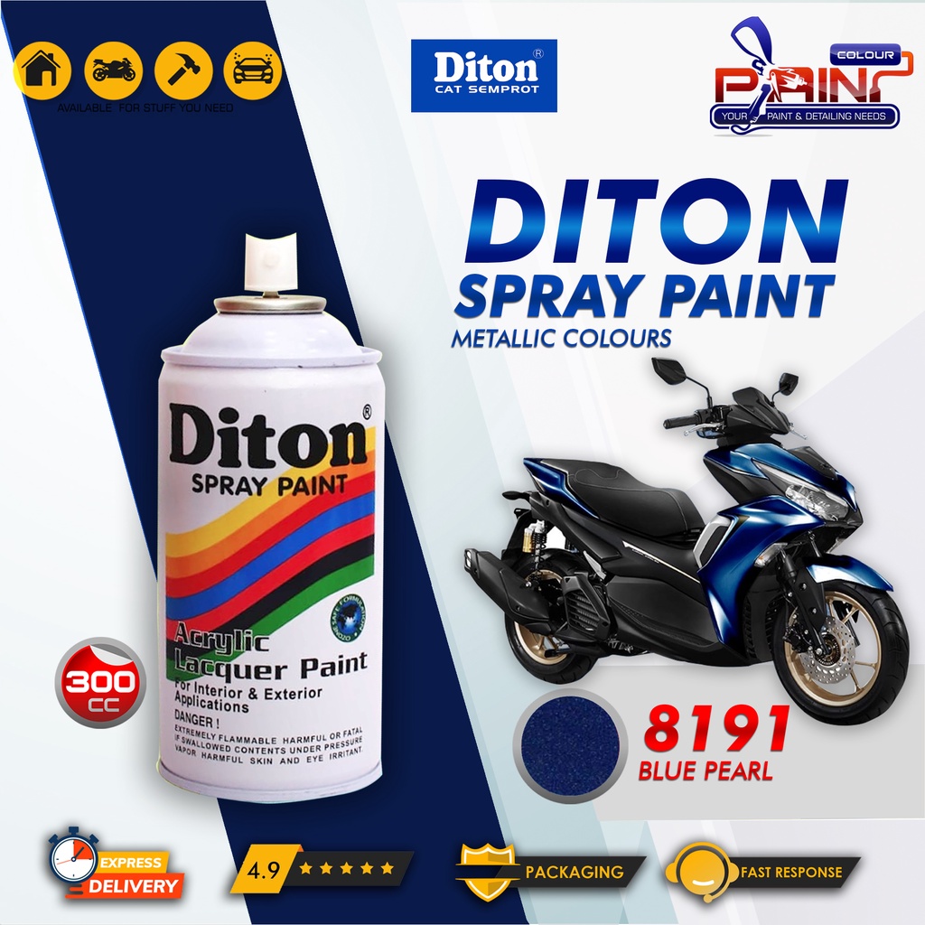 Diton 8191 Blue Pearl Cat Semprot/Pylox/Samurai Motor/Helm/Gundam