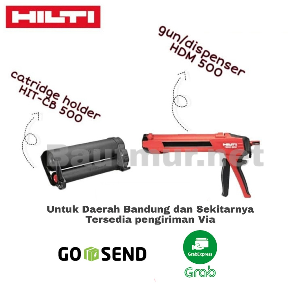 Jual Dispenser Gun HILTI HDM 500 Gun Kimia Chemical Lem BOX Shopee