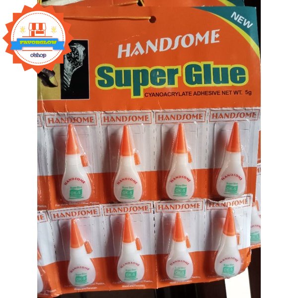 

Lem Korea / Lem Tetes Cair Super glue 5 Gram Merk Handsome - Tutup orange Samarinda