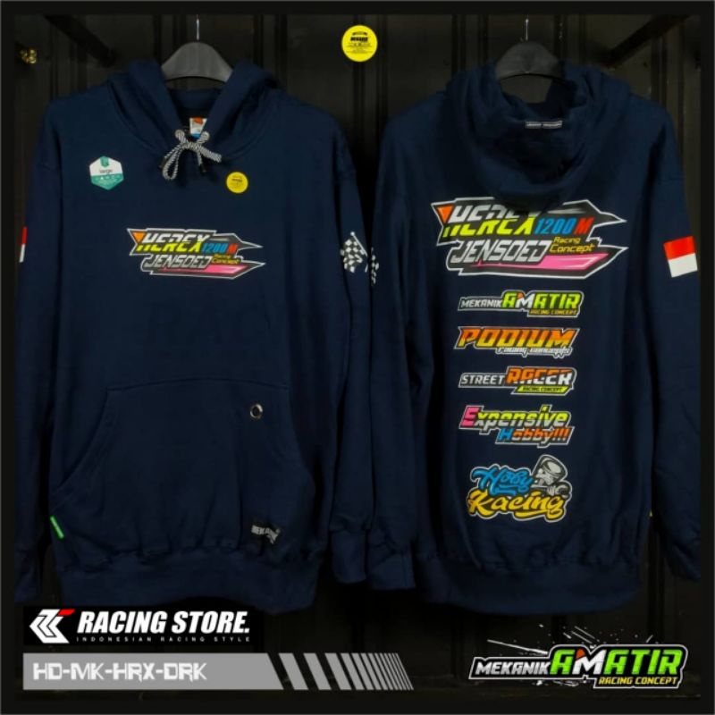 Hoodie Jumper Switer Jaket Pria dan wanita Racing HEREX ORIGINAL MEKANIK AMATIR DISTRO