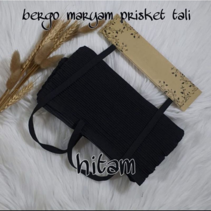 jilbab plisket bergo maryam