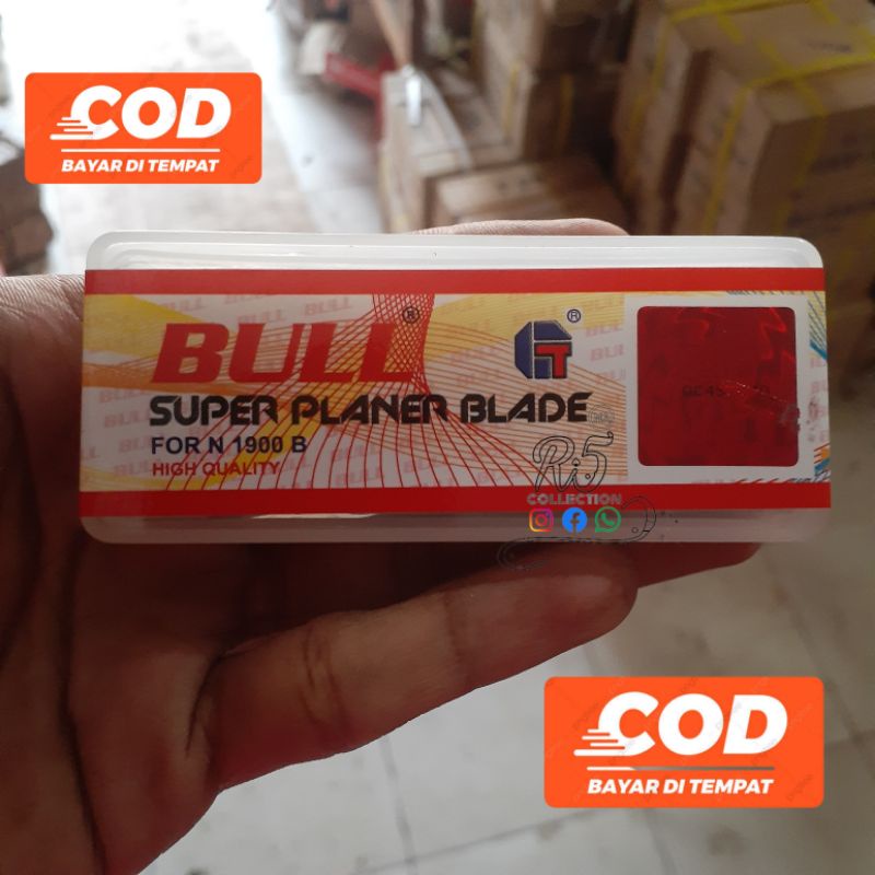 MATA PASAH KAYU BULL TCT SUPER PLANER BLADE SERUT KAYU N1900B BOX
