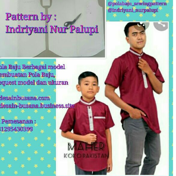 Pola Produksi Baju Koko Pakistan 04 - Pola baju - sewing pattern