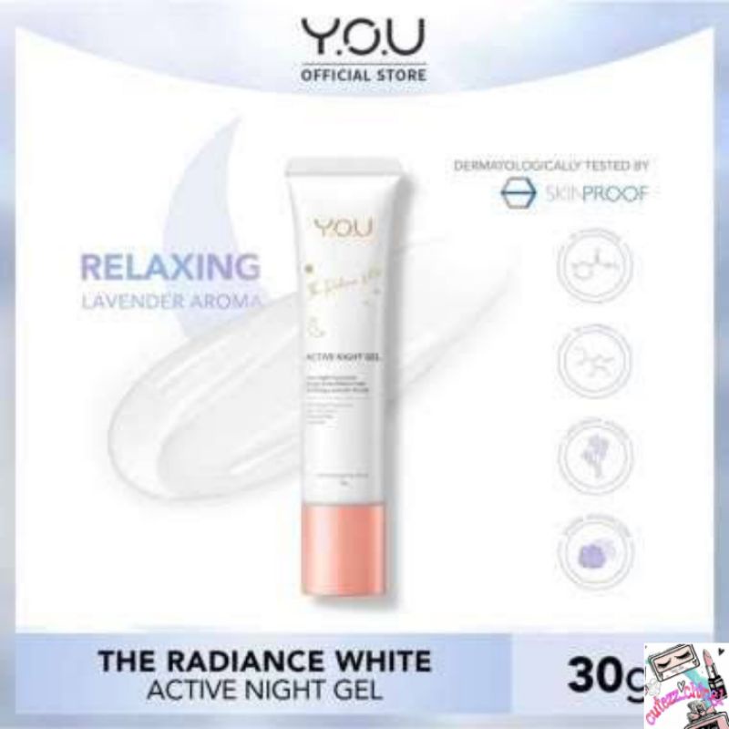 ☃Cutezz_Ching1☃YOU The Radiance White Active Night Gel 30gr