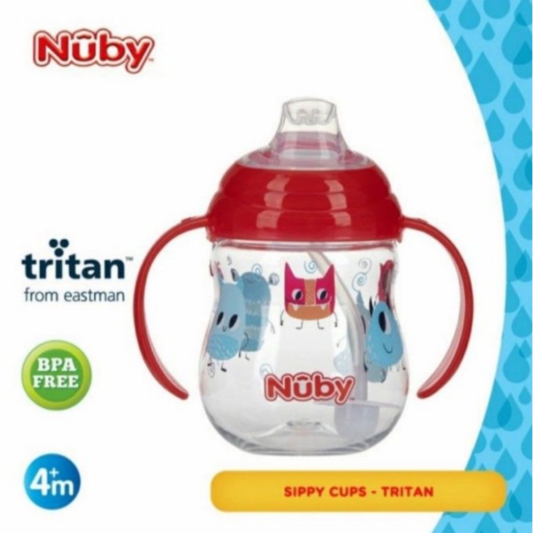 NUBY Tritan Spout Weighted Cup Baby Training Cup Tempat Minum Bayi