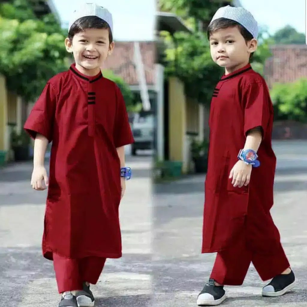  Baju  Koko  Anak  Muslim Grosir Busana Laki Cowok Murah Islam 