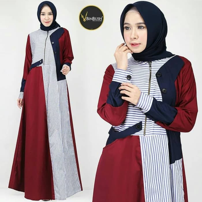  Baju  Gamis  Shopee  Voal Motif