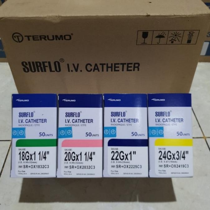IV Catheter 18 20 22 24 Terumo Surflo 18G 20G 22G 24G I.V Cateter