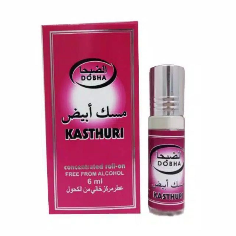 KASTHURI Dobha 6ml - MINYAK WANGI - PARFUM ARAB DOBHA KASTHURI 6ML - PARFUM KASTURI NON ALKOHOL