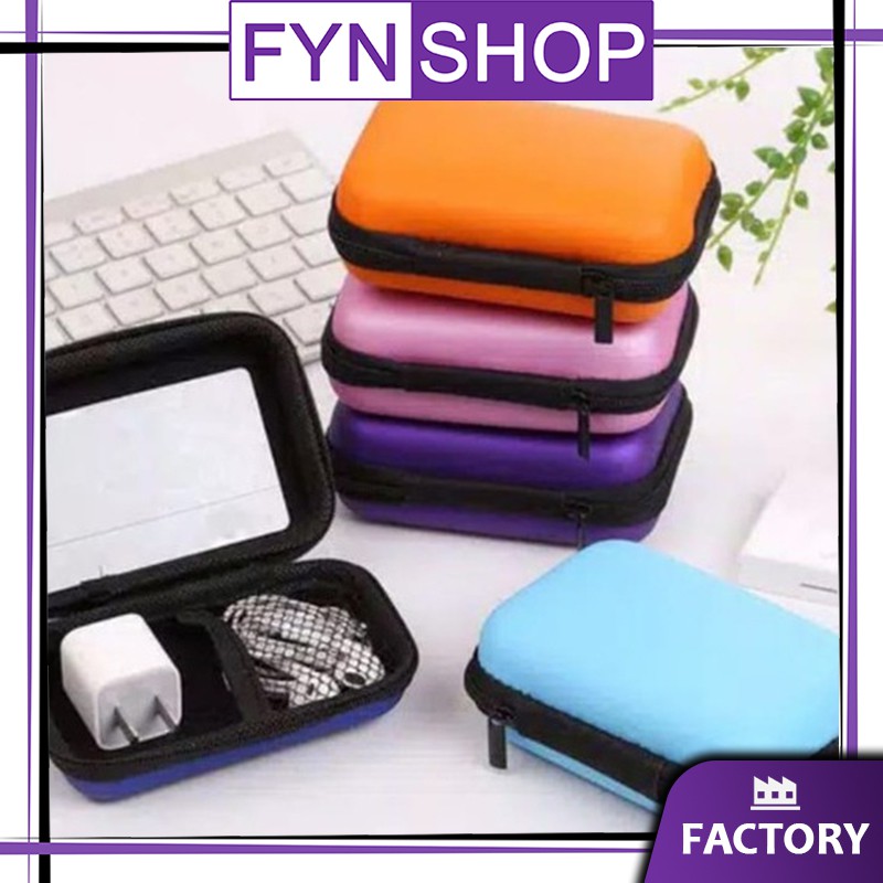 Fynshop ♛ SS23 Kotak Penyimpanan Earphone Tas Penyimpanan Headset Tas Pouch Kecil