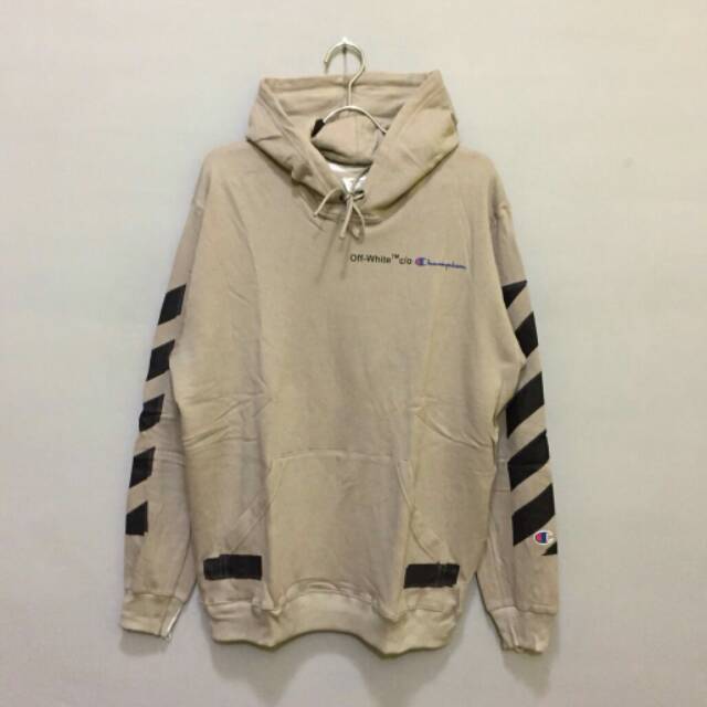 off white hoodie x champion