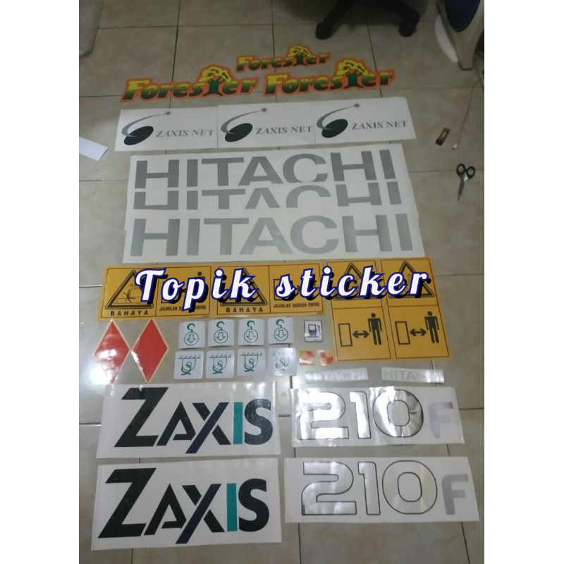 Sticker Excavator HITACHI Zaxis 210f Forester