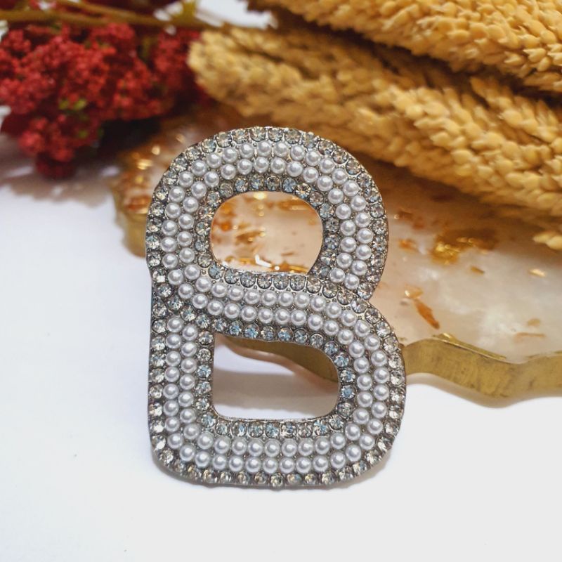 Brooch Buttonscarves KW / Bross Buttonscarves KW / Bross Button KW-019 Silver