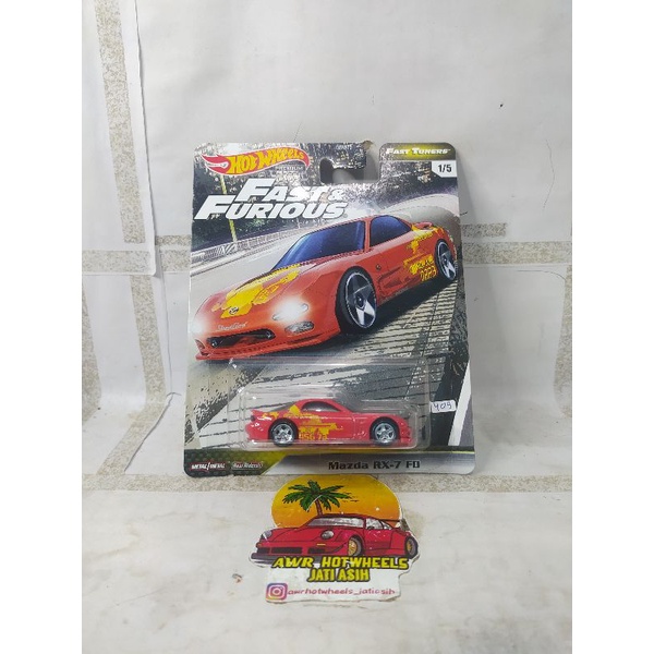 Hotwheels hotwheels mazda rx7 fast furious