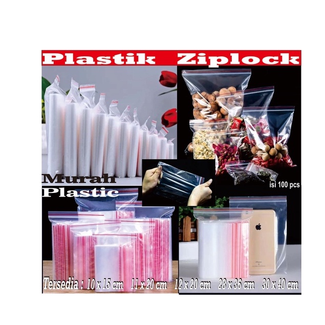 Plastik ZIPLOCK/KLIP 12 x 20 isi 100 pcs