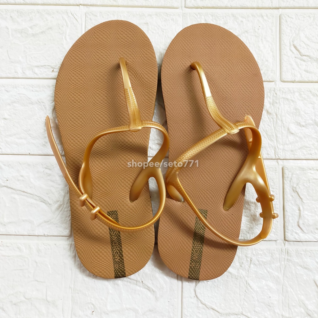 Sun Swallow Travel Rider 9.5 10 10.5 Setara 36 - 40 Sandal Jepit Wanita Sendal Japit Cewek Perempuan Coklat Abu-2