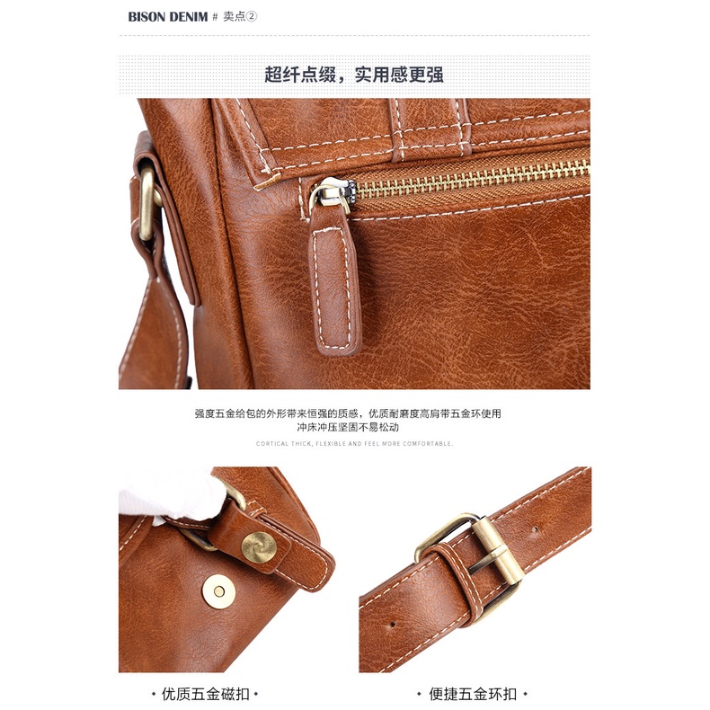 [ORIGINAL] ETONWEAG Tas Selempang Pria Kulit Soft PU Leather Shoulder Bag Import Korean Style