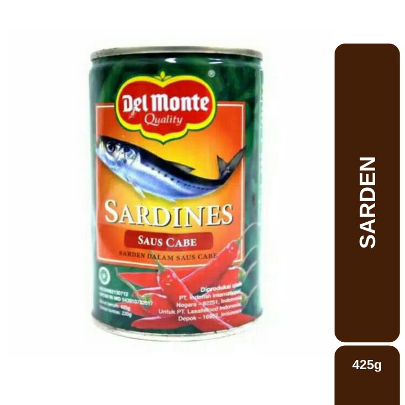 

Del Monte Sarden 425g Saus Cabe - Delmonte Sardines Chili