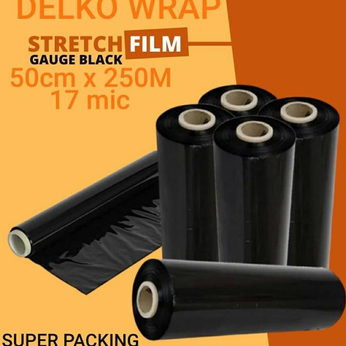 

Diskon Stretch Film Hitam Murah 50 CM x 250 M Plastik Wrapping 1 Roll Diskon
