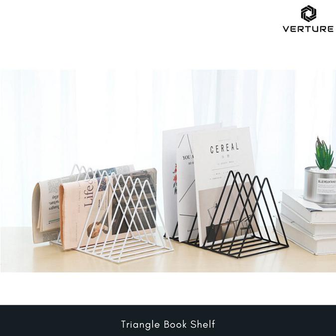 

TERBAIK SEKAT / PEMBATAS BUKU MINIMALIS - TRIANGLE BOOK SHELF PENGIRIMAN CEPAT