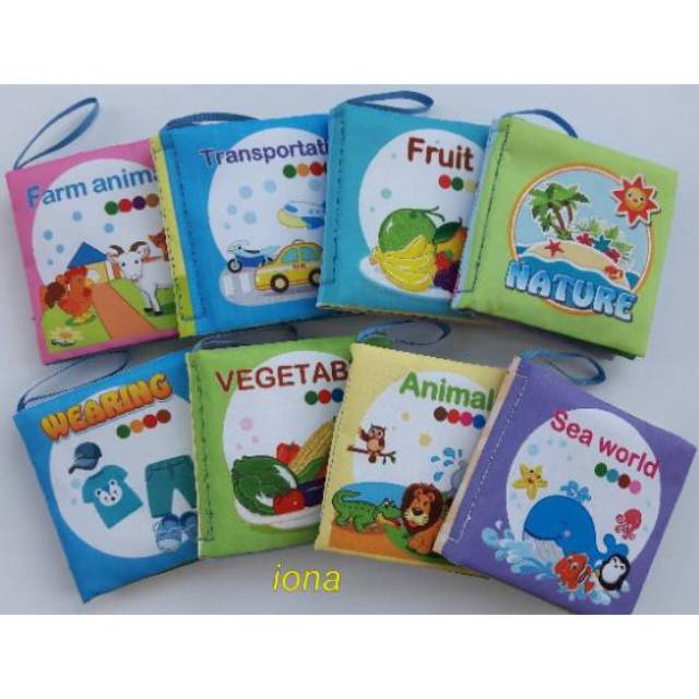 Buku Bantal Bayi Buku Kain softbook Baby 8 buku