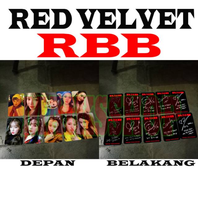 Red Velvet Really Bad Boy RBB Photocard Kpop