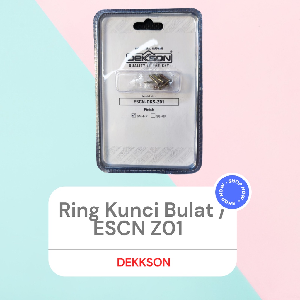 (Dekson) Ring Kunci Kayu Bulat ESCN Z01