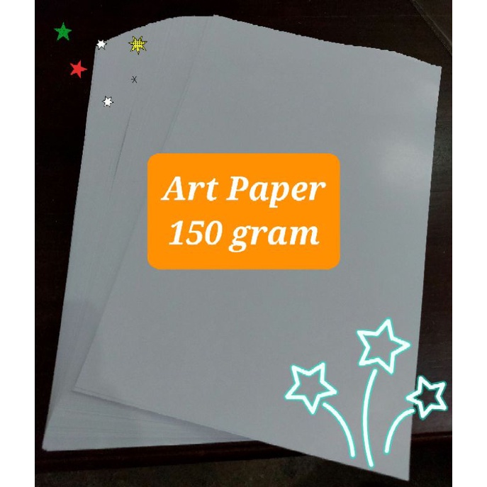 

Kertas Brosur Kilat / Art Paper 150 gsm Folio isi 100 Lembar