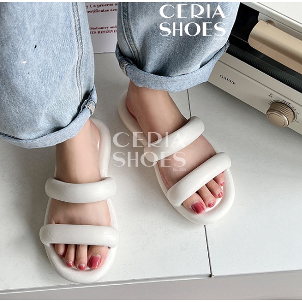 BALANCE Sandal Slop Wanita Import Bangkok Bahan Karet PVC Elastis Non-Slip Rubber 2025