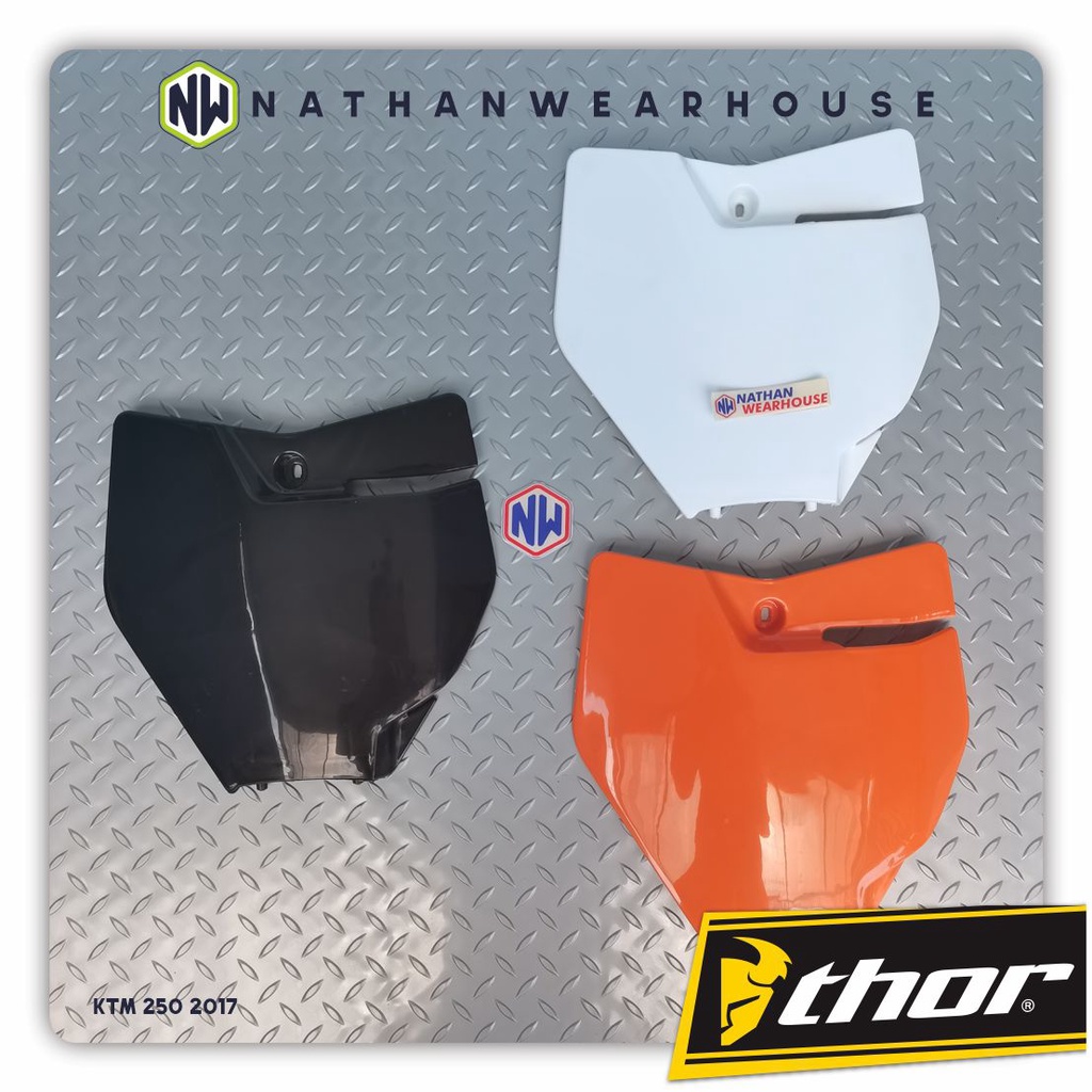 Cover Plat Tempat Papan Nomor Nomer Depan KTM 250 2017 SIXDAY SIX DAY THOR